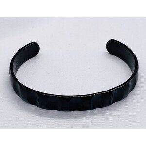 Tiffany & Co Paloma Picasso Titanium Groove Bracelet Cuff 10mm Wide